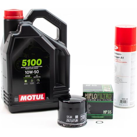 Kit Entretien Vidange Standard pour ROYAL ENFIELD INTERCEPTOR 650 de 2019 à 2024 - MOTUL 5100 10W50 4L