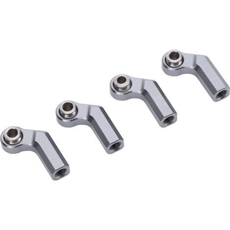 Lot de 4 rotules métalliques en alliage, diamètre 7 mm, filetage M4, haute précision, pour voitures RC, couleur titane. (1/5)