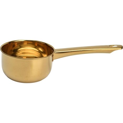 304 Stainless Steel Water Spoon, Long Handle Space-Saving Ladle with Smooth Bottom and Handle Hole for Bath and Kitchen Washing (1/5)