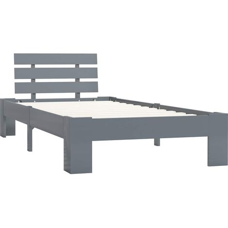 Maison Exclusive - Giroletto senza Materasso Grigio 90x200 cm in Legno di Pino (1/5)