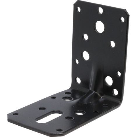 Équerre renforcée noire 90 x 90 x 60 mm - Par pièce
