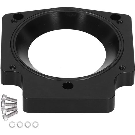 Adaptateur de corps de papillon de collecteur d'admission 4 pouces, entretoise en alliage d'aluminium adaptée pour GM LS1 LS2 LS6 LSX LS4noir