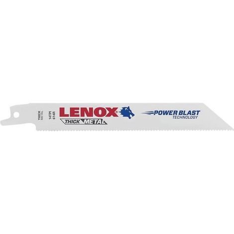 LENOX 5x Lame de scie sabre 614R Longueur 152 mm Largeur 19 mm TPI 14 - 20564614R