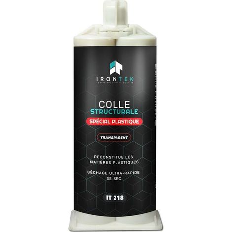 COLLE STRUCTURALE TRANSPARENT 2K PLASTIQUE 35 SEC 50ML