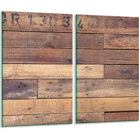 Schneidebrett aus Glas, 2x 30x52 cm, Holz (1/5)