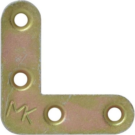 Équerre De Meuble - 40x40x12 Mm - Acier Galvanisé - Pour Assemblage Bois Bois Et Bois Béton - Lot De 1