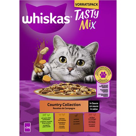 Whiskas Katzennassfutter Adult 24 x 85 g Tasty mix Country Collection (1/3)