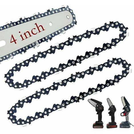 Chaine De Tronconneuse - 4 Pouces - 10 2 Cm - Pour Mini Tronconneuse Sans Fil - Lot De 2