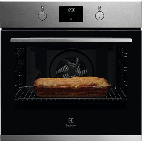Electrolux – Four chaleur tournante 72L – Nettoyage vapeur AquaClean – Cuisinez sur 3 niveaux – KOFGH70TX