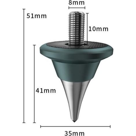 1 x Coussinets de stabilisation de haut-parleur,Alliage d'aluminium + acier inoxydable,Cyan-Bleu (1/5)