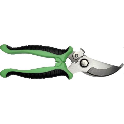 Sécateur, ciseaux antidérapants avec poignée verrouillable, cisaille à fleurs professionnelle pour la réparation des branches de jardin, cisaille à fleurs multifonctionnelle verte-AquaForge (1/5)