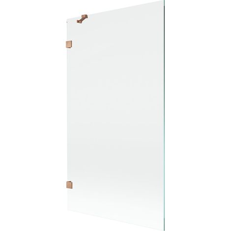 Mexen Lunar mampara de ducha de 1 hoja 100 x 150 cm, transparente, cobre cepillado - 897-100-000-65-00 (1/5)