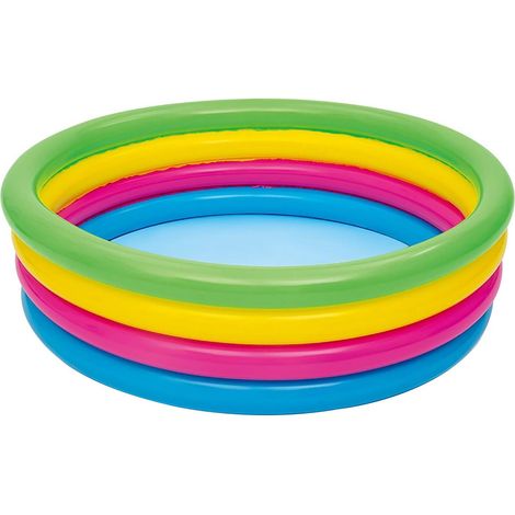 51117 Arc en Ciel rundes aufblasbares Planschbecken 4 Röhren 157 x 46 cm (1/5)