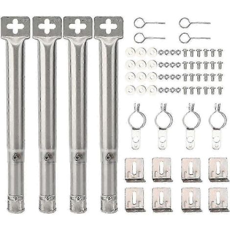 Cuisson et chauffageEnsemble de 4 brûleurs en acier inoxydable pour barbecue à gaz - Réglables de 12" à 17,5" (1/5)