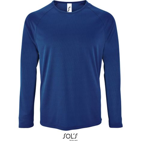 Camiseta De Deporte De Manga Larga De Hombre SOL'S SPORTY LSL MEN XXL Azul royal
