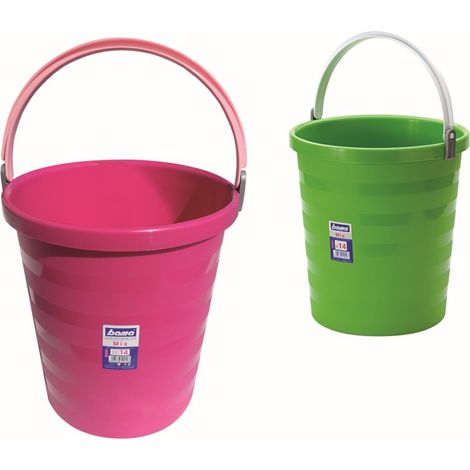 Secchio acqua casa pulizia 14 litri 30x33 cm colori assortiti bama - bama spa (1/2)