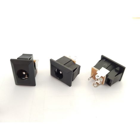Conector DC 2.1/5.5 para pestillo de la carcasa