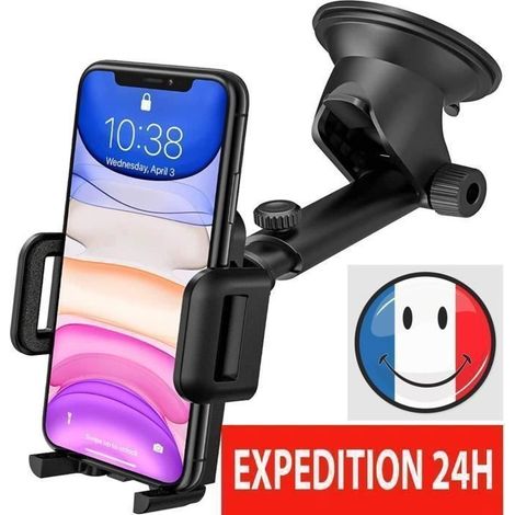 Support Téléphone - Non spécifié - Ventouse - Rotation 360° - Bras Prolongé - Angle Télescopique (1/4)