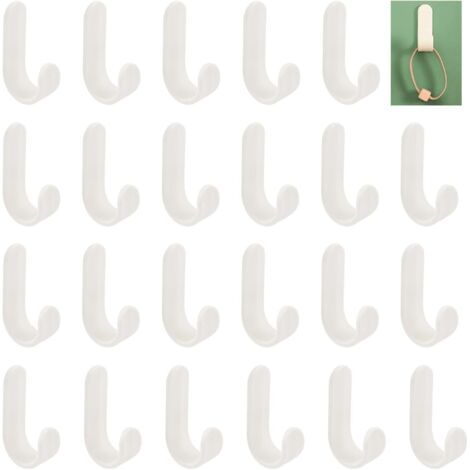 Pair 24 crochets auto-adhésifs pour cuisine, salle de bain. (1/5)