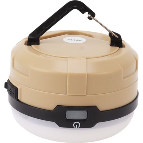 Lampe de camping LED portable et polyvalente, lampe de tente d'urgence rechargeable 2600 mAh, lanterne de camping pour la randonnée en plein air (1/5)
