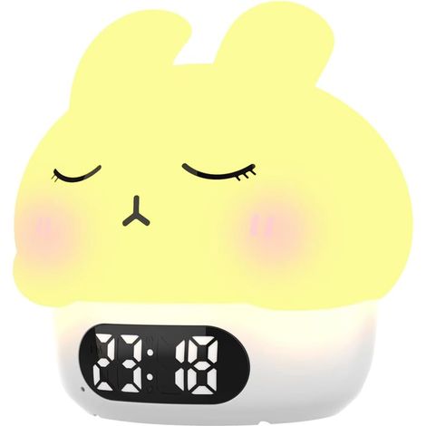 Réveil Veilleuse, Lapin en Silicone Pat Light avec Réveils, pour (1/5)