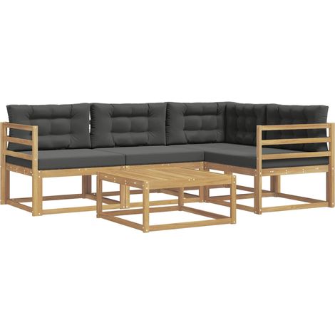 Outdoor Sofa Set 5 pcs White and Anthracite 79 x 79 x 37 cm vidaXL (1/5)