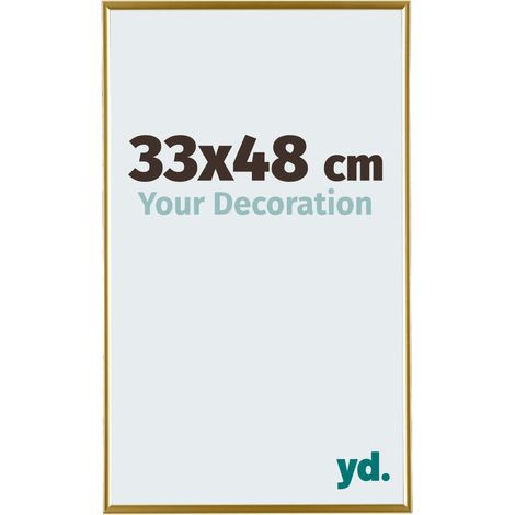 yd. - Cadre photo 33x48 - Or - Plastique - Evry