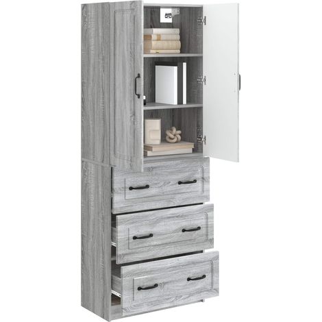 Set di armadi 2 pz Sonoma grigio 66 x 34,5 x 87 cm DAS628480 (1/5)