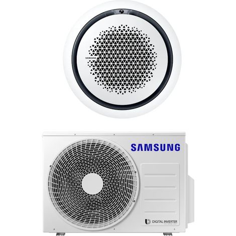 samsung aire acondicionado inverter cassette 360° 24000 btu ac071rn4pkg/eu r-32 wi-fi opcional varios paneles disponibles