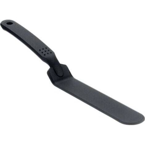 Spatule silicone 31,5 cm noire - résistante aux hautes températures, sans danger pour les casseroles (1/4)