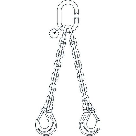 Elingue chaine 2 brins 8 mm 2 m IDMAT SODISE (1/3)