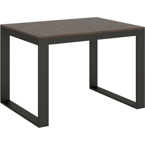 Table Extensible 90X120/380 Cm Tecno Evolution Noyer Structure Anthracite (1/5)