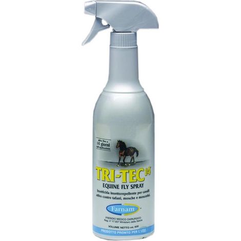 TRI-TEC 14 insettorepellente per cavalli contro tafani mosche e insetti volanti con filtro solare 600 ml: 600 ml x1 pezzo