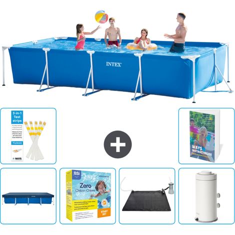Rechteckiger Frame Pool - 450x220x84 cm - 7-teilig S103