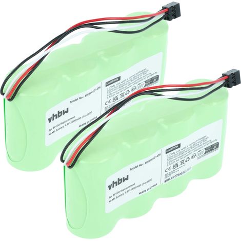 vhbw 2x batería reemplaza BP-130, BP130 para medidor (3000 mAh, 4,8 V, NiMH)