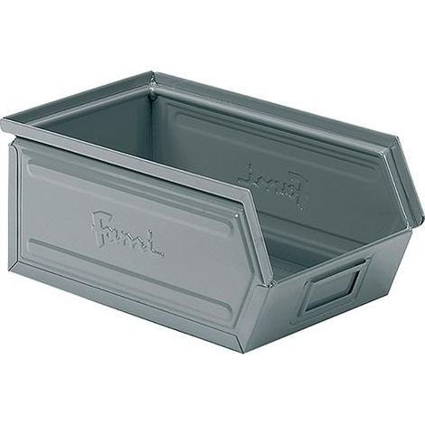 STAHLBEHÄLTERmm B=200 T=350 H=145 Gr. 3A2 Grau Ral7000
