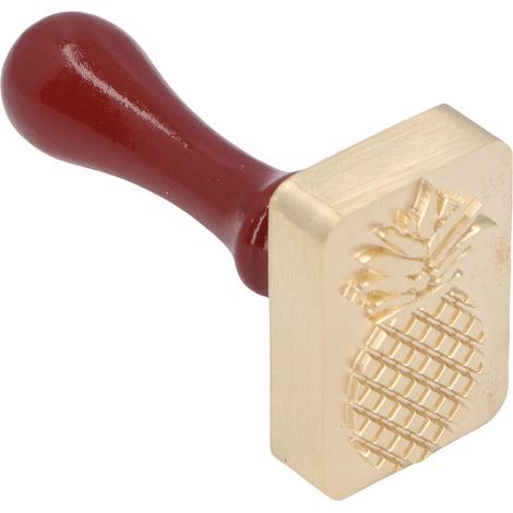 Tampon Glaçon Cuivre DIY Marquage Poignée Bois – Cocktail Whisky Boissons Bar Mariage Fruit (1/5)