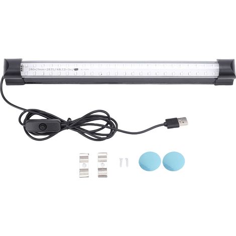 Barre lumineuse LED violette avec interrupteur, bande magnétique alimentée par USB, lampe pour peinture corporelle, décor de fête, noir (1/5)