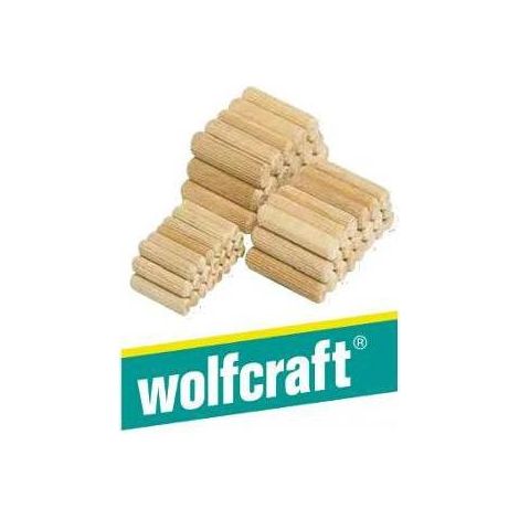 Pack 40 espigas largas de madera de haya ø8x40mm 2908000 wolfcraft