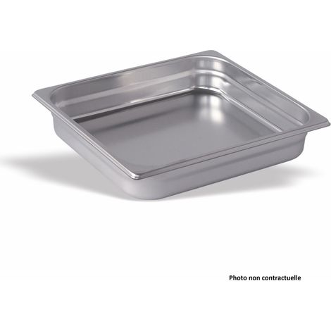 Bac Gastro Inox GN 2/3 - P 40 mm - Lot de 6 - Pujadas