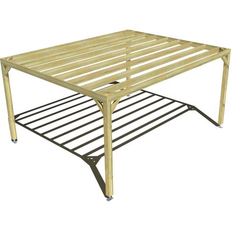 Pergola bois • 5m x 4m • indépendante • sens largeur • livraison comprise (1/3)