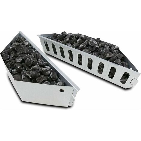 Paniers à Charbon de bois pour Weber 7403, One Touch, Master Touch et tous les autres barbecues à charbon de bois 47 57 67 cm, Char-Basket pour Chaleur directe et Indirecte, Lot de 2 (1/5)