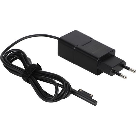 Chargeur double pour ordinateur portable Surface Pro, doté d'un connecteur magnétique Surface, d'une large compatibilité, d'une protection contre la surcharge, d'un long câble et d'une utilisation pra (1/4)