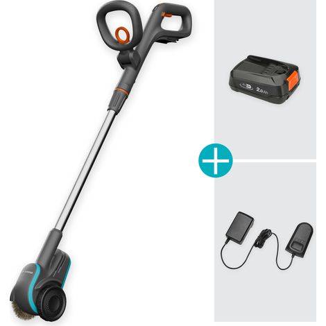 GARDENA Spazzola a batteria per erbacce EasyWeed 18V POWER FOR ALL, set con batteria e caricatore (14820-20) (1/5)