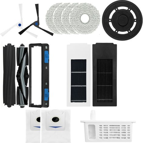 Kit d'accessoires pour aspirateur robot X2 OMNI / COMBO, comprenant des sacs à poussière, des brosses rotatives, des filtres et autres accessoires. (1/5)