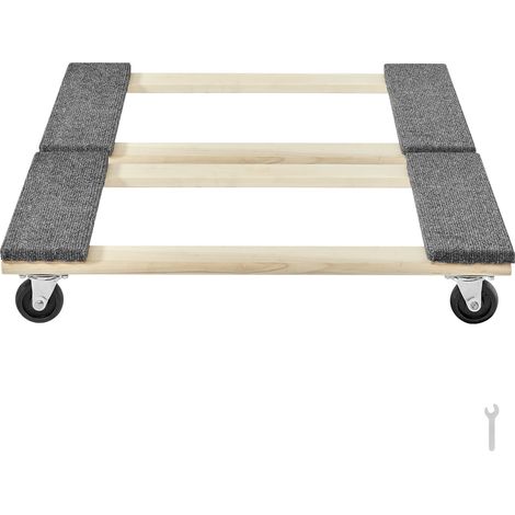 Mophorn Carrello per mobili, capacità di carico di 1000 libbre ciascuno,2 confezioni,18x30, ruote girevoli in PP da 8 x 3, carrello per traslochi di mobili in legno duro per carichi pesanti