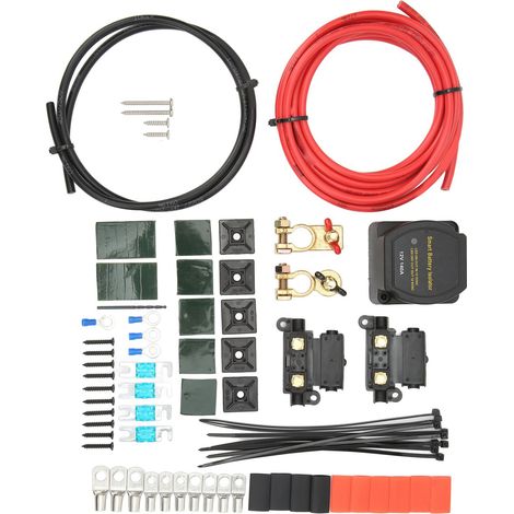 Kit relais de batterie 140A 12V protection haute/basse tension VSR pour voiture, camping-car, camion, SUV, bateau (1/5)