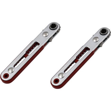 Clé à cliquet réversible 2 pièces 1/4 pouce pour embouts de tournevis et perceuses (1/4)