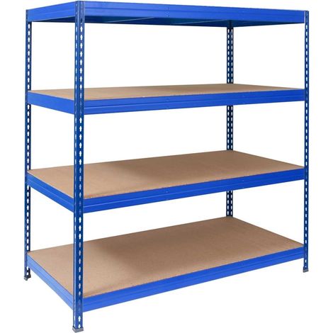 Weitspannregal Blau 177 x 200 x 60 cm