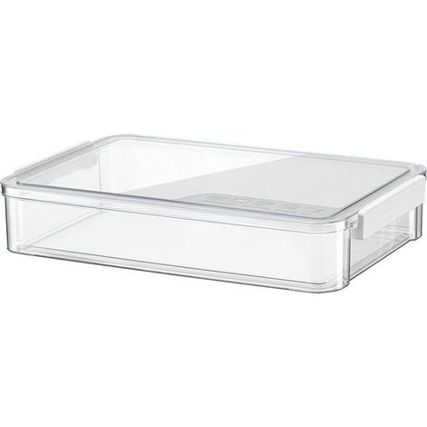 Boîte de rangement pour dossiers et documents en plastique transparent, étanche et légère, pratique pour organiser vos papiers au bureau ou à la maison (1/5)